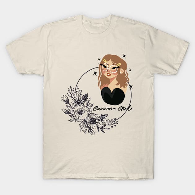 Cancer Girl T-Shirt by AirshipRebekah